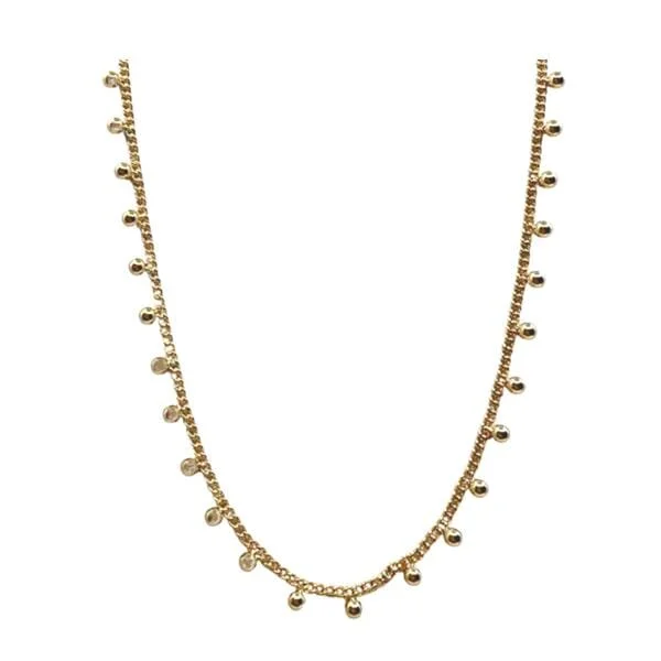 Choker: Gold Vermeil With Drops (NCG4644)