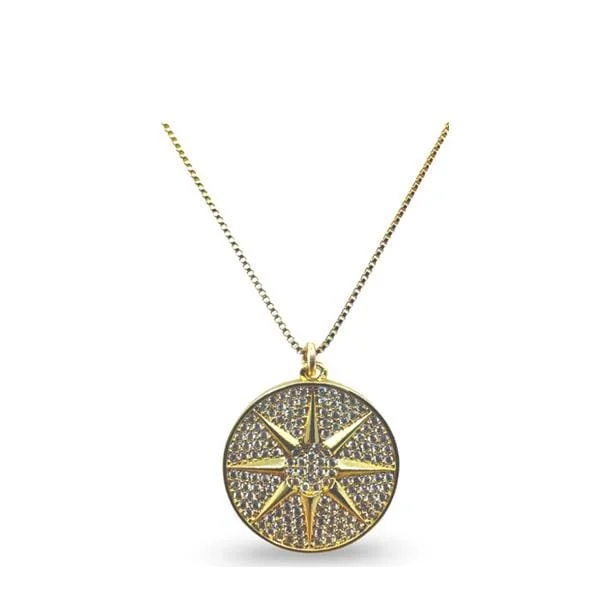 Star Pendant: MicroPave & Gold Fill (NGCP454STR)