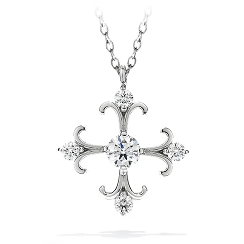 Hearts On Fire Fairy Tale Cross Pendant Necklace