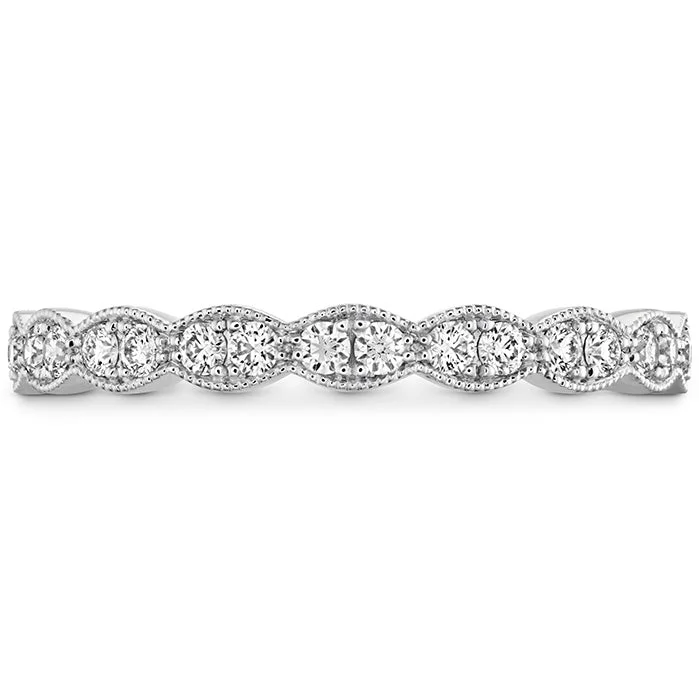 Hearts On Fire Lorelei Floral Milgrain Diamond Band