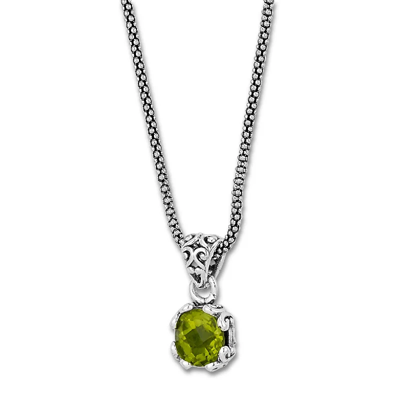 Samuel B. Peridot Birthstone Glow Necklace - August