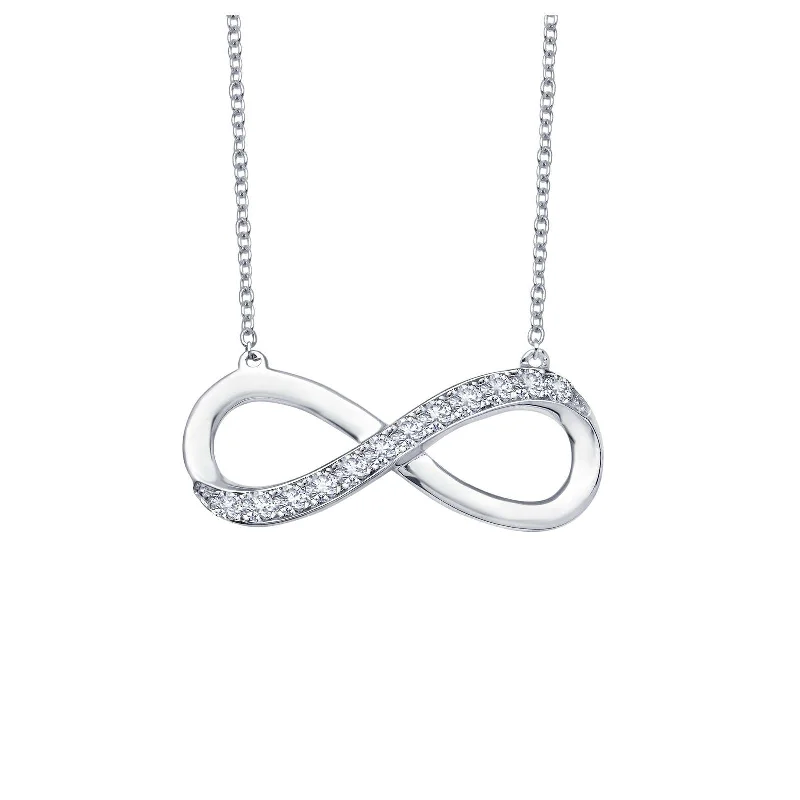 Lafonn Simulated Diamond 0.24ct Infinity Necklace N2013CLP