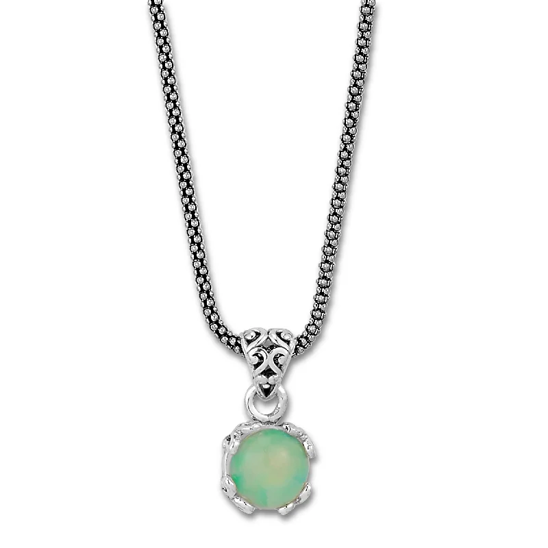 Samuel B. Opal Birthstone Glow Necklace - October