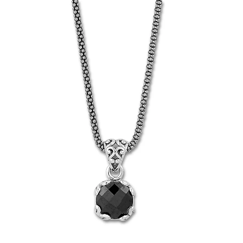 Samuel B. Black Spinel Glow Necklace