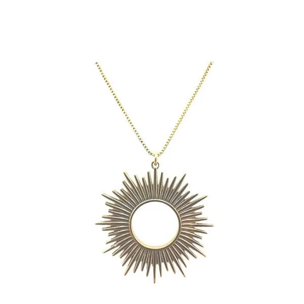 Natural Bronze Sun Pendant (NGCP46SUN)