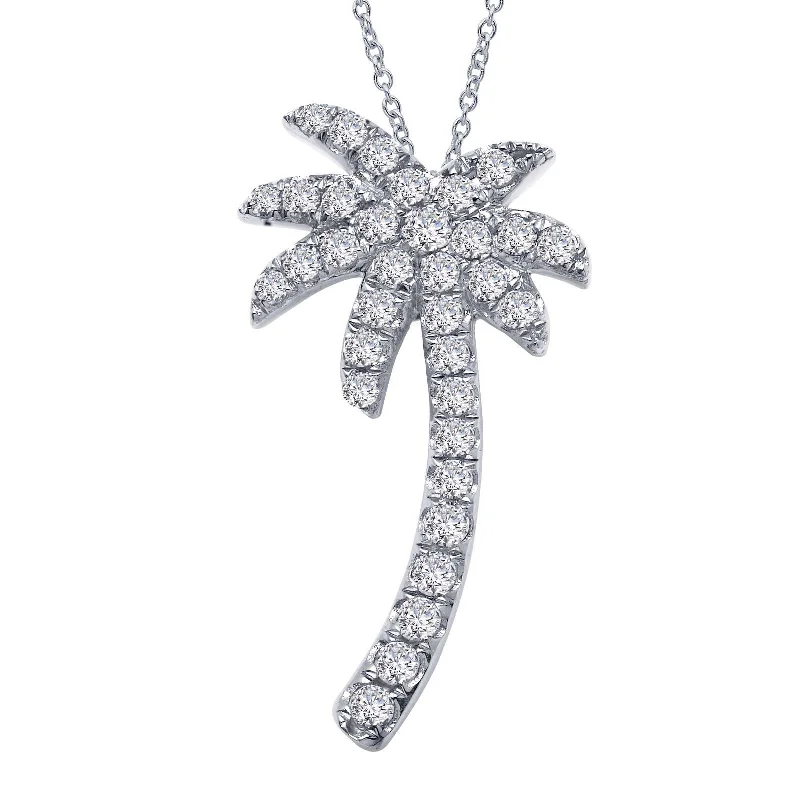 Lafonn Simulated Diamond Palm Tree Pendant Necklace P2002CLP