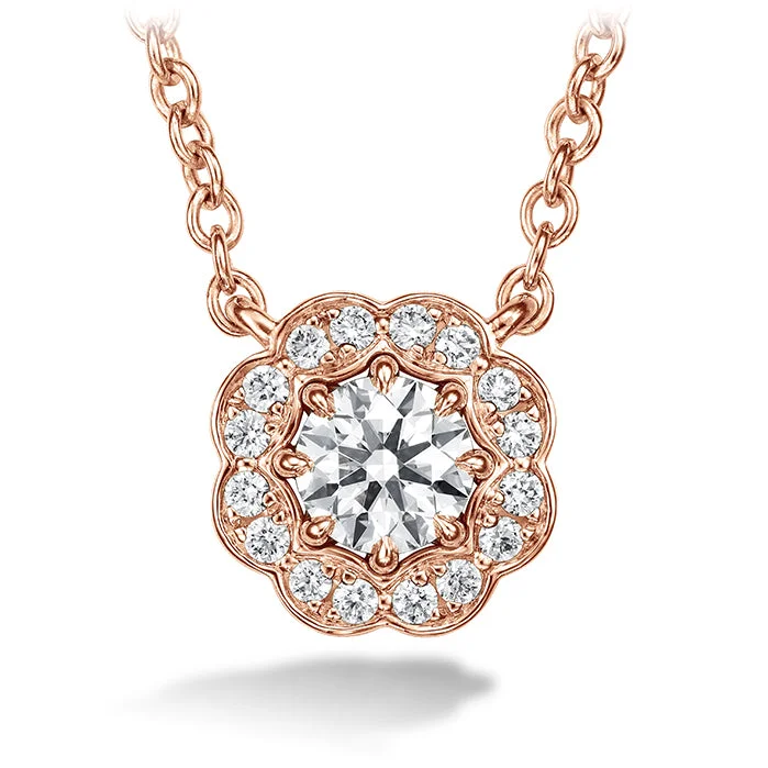 Hearts On Fire Lorelei Halo Diamond Pendant Necklace