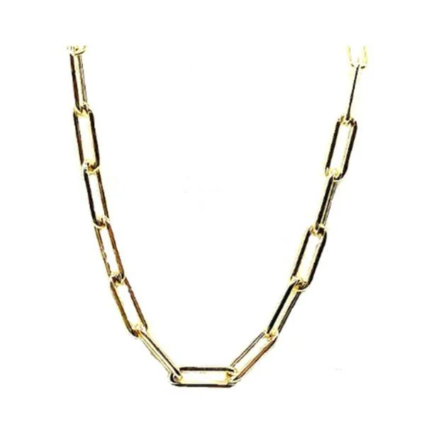 Link Necklace: Large Link: 18kt Gold Fill: 16" and 18" (NCG481/_)