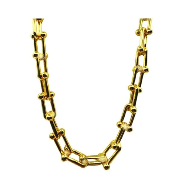 Thicker Gold Plated U link Chain