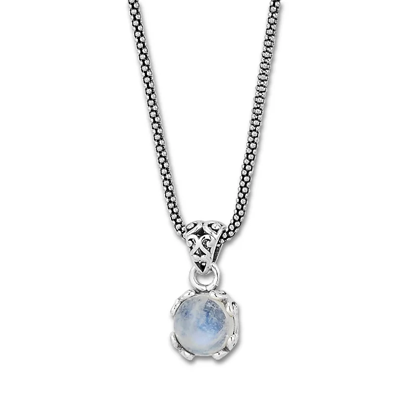 Samuel B. Rainbow Moonstone Birthstone Glow Necklace - June