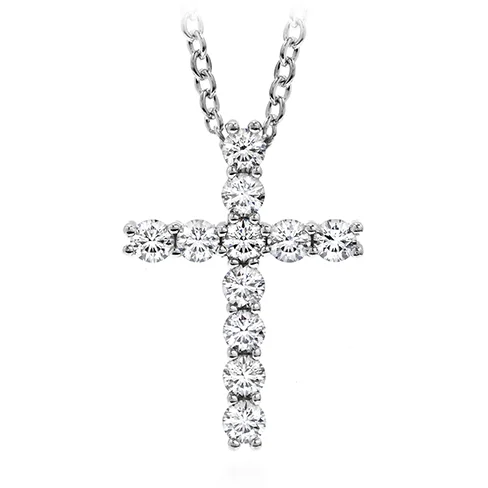 Hearts On Fire Whimsical Cross Pendant Necklace