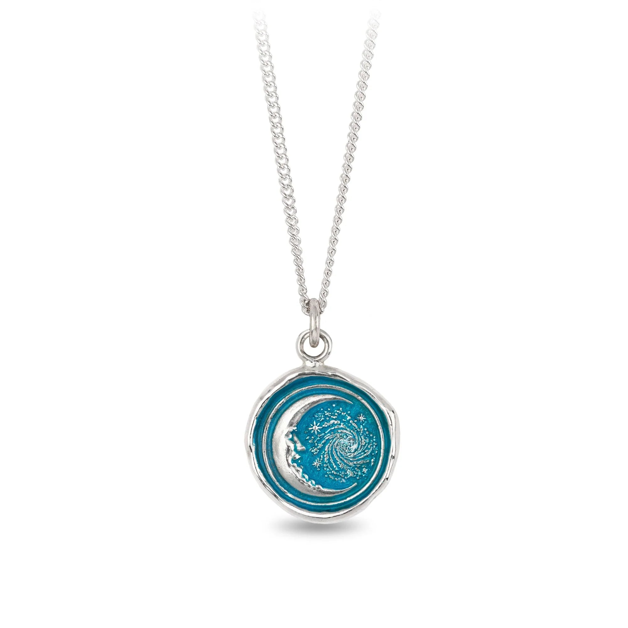 Trust The Universe Capri Blue True Colors Talisman Necklace