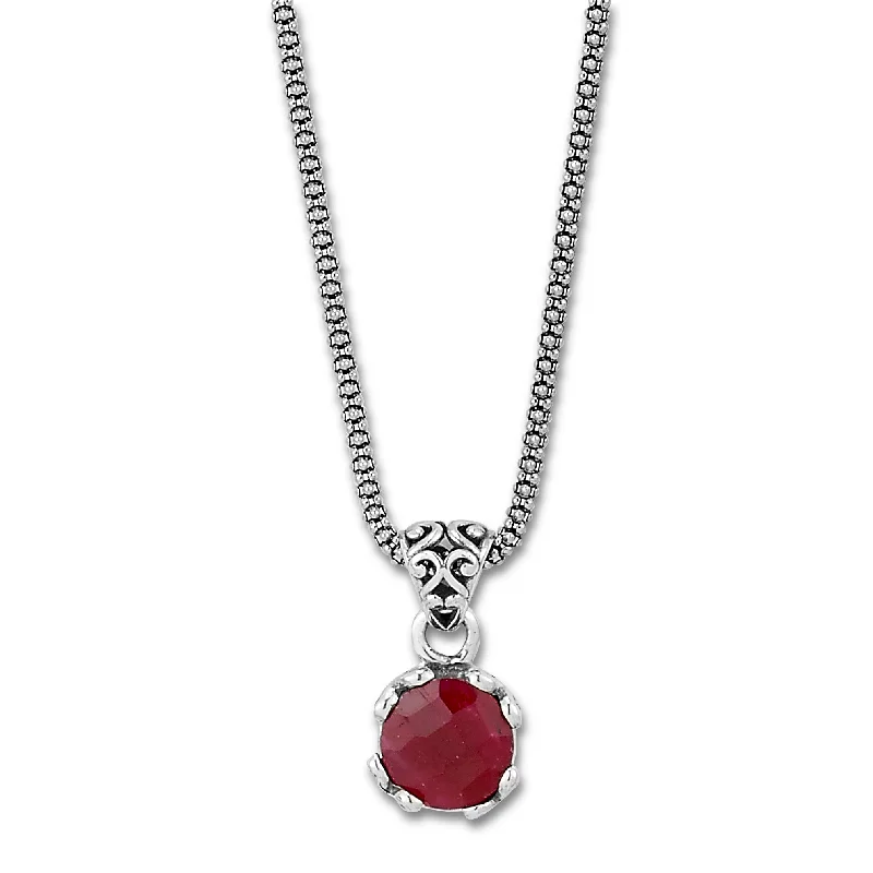 Samuel B. Ruby Birthstone Glow Necklace - July