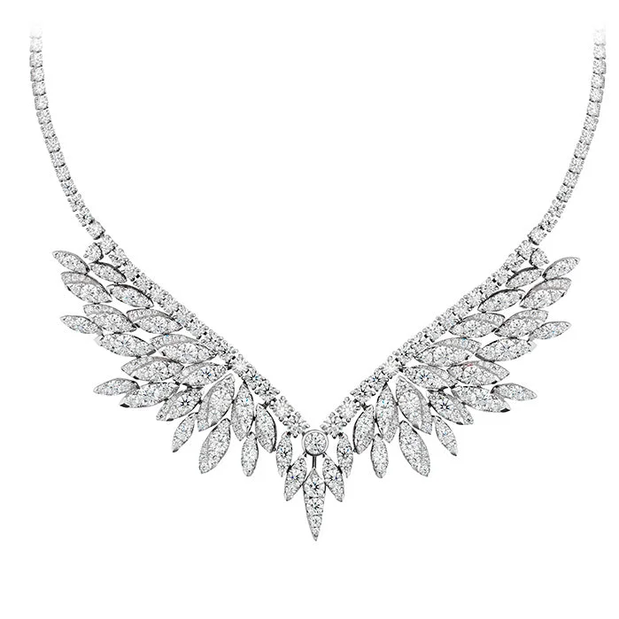 Hearts On Fire White Kites Crest Diamond Necklace